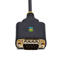 StarTech.com Adaptateur USB vers Série de 2 Ports de 60cm, Vis/Écrous DB9 Interchangeables, COM Rétention, Câble Convertiss