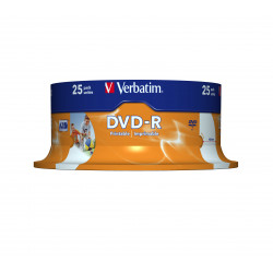 Verbatim 43538 DVD vierge 4,7 Go DVD-R 25 pièce(s)