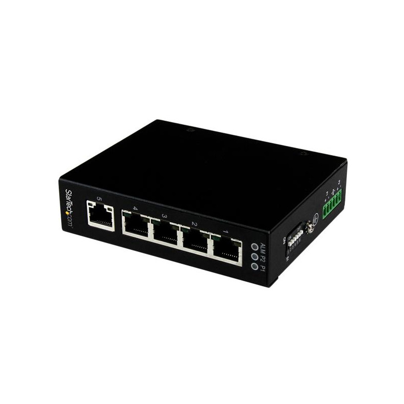 StarTech.com Switch Gigabit Ethernet industriel non géré à 5 ports - Commutateur GbE à montage mural / sur rail DIN