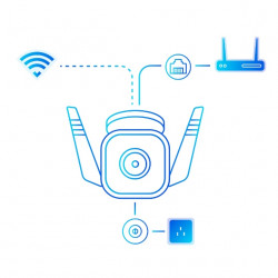 TP-Link Tapo TC65 caméra de sécurité Bullet (shape) Caméra de sécurité IP Extérieure 2304 x 1296 pixels Plafond/mur