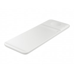 Samsung Wireless Charger Trio Casque, Smartphone, Smartwatch Blanc USB Recharge sans fil Charge rapide Intérieure