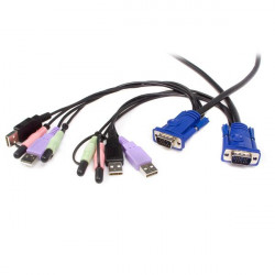 StarTech.com Câble Commutateur KVM 2 Ports VGA, USB et Audio - Switch KVM - 2048x1536