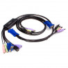 StarTech.com Câble Commutateur KVM 2 Ports VGA, USB et Audio - Switch KVM - 2048x1536
