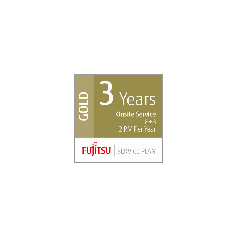 Fujitsu 3 Year Onsite Service, 8+8+2PM