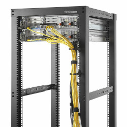 StarTech.com Lot de 5 Crochets à Anneaux en D pour Gestion Verticale des Câbles 1U, Gestionnaire de Câbles pour Baies de Ser