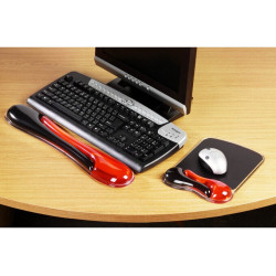 Kensington Tapis de souris Duo Gel coloris rouge/gris foncé
