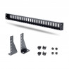 StarTech.com Guide-Câbles Montable en Rack 1U avec Profondeur Réglable, Support de Câbles pour Racks/Armoires 19", Barre de 