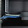 StarTech.com Guide-Câbles Montable en Rack 1U avec Profondeur Réglable, Support de Câbles pour Racks/Armoires 19", Barre de 