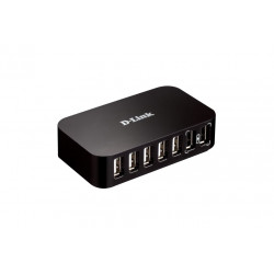 D-Link DUB-H7 USB 2.0 Type-B 480 Mbit/s Noir