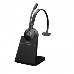 Jabra Engage 55 Casque Sans fil Arceau Bureau/Centre d'appels Bluetooth Socle de chargement Noir