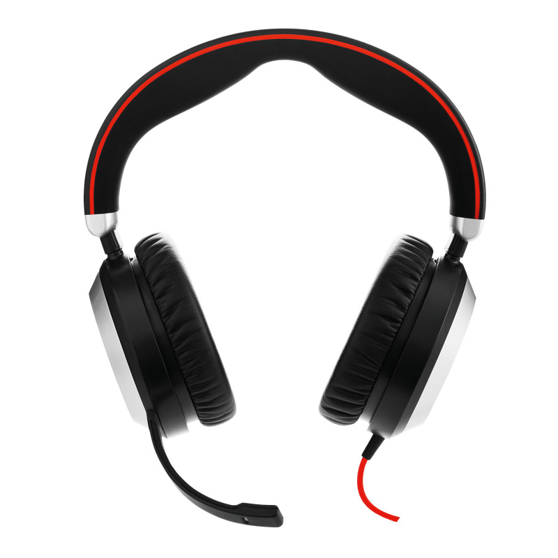 Jabra Evolve 80 Casque Avec fil Arceau Bureau/Centre d'appels USB Type-C Bluetooth Noir