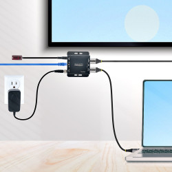 StarTech.com Rallonge HDMI Cat6/Cat5 - Extendeur HDMI/Vidéo 4K30Hz/39m ou 1080p/70m - Prolongateur HDMI sur Ethernet/RJ45 - Ex