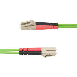 StarTech.com Câble Fibre Optique Multimode OM5 LC à LC (UPC) de 2m, Cordon/Jarretière/Connecteur Fibre Optique 50/125µm Dup