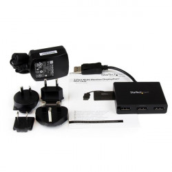 StarTech.com Répartiteur DisplayPort 1.2 à 3 ports, Adaptateur Multi-Moniteur DisplayPort vers 3x DP, Hub MST Double pour Ord