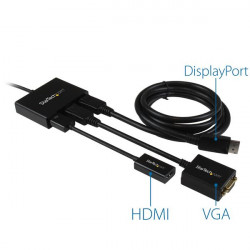 StarTech.com Répartiteur DisplayPort 1.2 à 3 ports, Adaptateur Multi-Moniteur DisplayPort vers 3x DP, Hub MST Double pour Ord