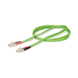 StarTech.com Câble Fibre Optique Multimode OM5 LC à LC (UPC) de 2m, Cordon/Jarretière/Connecteur Fibre Optique 50/125µm Dup