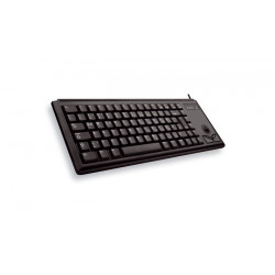 CHERRY G84-4400 TRACKBALL KEYBOARD Clavier filaire miniature, trackball, USB, noir, AZERTY - FR