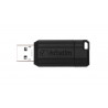 Verbatim Micro-clé USBPinStripe de 128 Go - noire