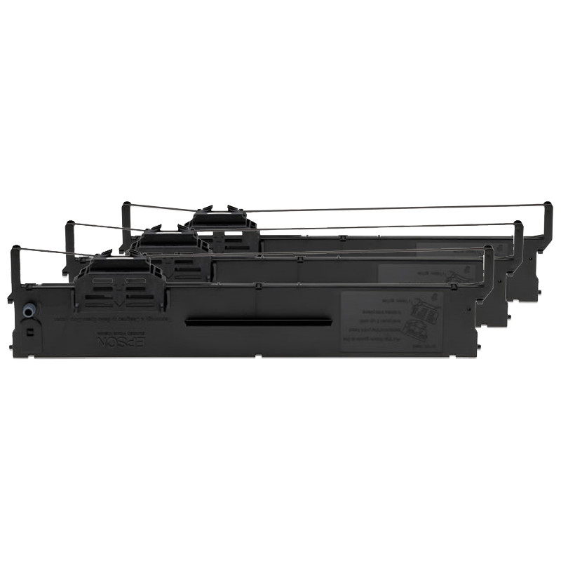 Epson Ruban PLQ-20/M / PLQ-22CS/CSM (10 millions de caractères) par pack de 3 rubans