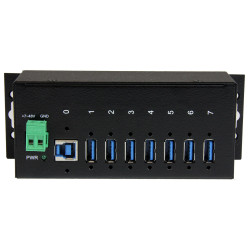 StarTech.com Hub USB 3.0 à 7 ports - 5Gbps - Hub USB-A industriel en métal avec protection ESD et protection contre les surte