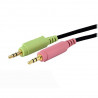 StarTech.com Câble de commutateur KVM DVI-D Dual Link USB 4 en 1 de 3 m avec audio et microphone