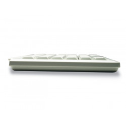 CHERRY G84-4400 TRACKBALL KEYBOARD Clavier filaire miniature, trackball, PS2, gris clair, AZERTY - FR