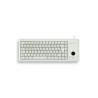 CHERRY G84-4400 TRACKBALL KEYBOARD Clavier filaire miniature, trackball, PS2, gris clair, AZERTY - FR