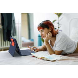 Logitech 920-010362 clavier pour tablette AZERTY Français Smart Connector Bleu