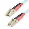 StarTech.com Câble Fibre Optique Multimode 1m LC/UPC à LC/UPC OM3, Fibre Zipcord Full Duplex 50/125µm, Réseaux 100G, LOMMF/