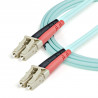 StarTech.com Câble Fibre Optique Multimode 1m LC/UPC à LC/UPC OM3, Fibre Zipcord Full Duplex 50/125µm, Réseaux 100G, LOMMF/