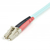 StarTech.com Câble Fibre Optique Multimode 1m LC/UPC à LC/UPC OM3, Fibre Zipcord Full Duplex 50/125µm, Réseaux 100G, LOMMF/
