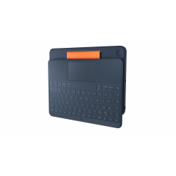 Logitech 920-010367 clavier pour tablette QWERTY Anglais britannique Smart Connector Bleu