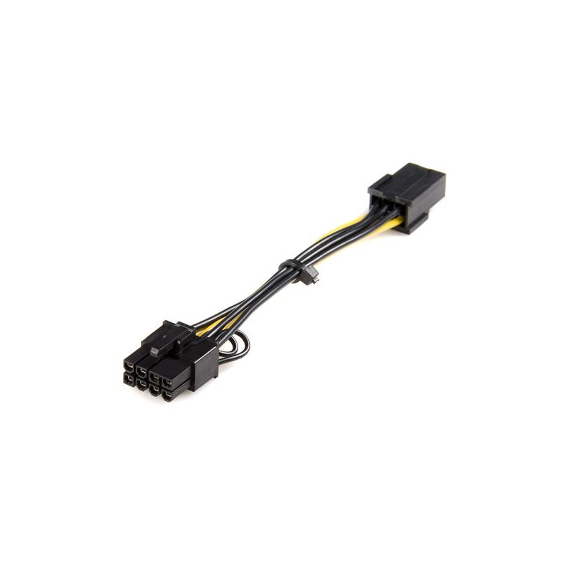 StarTech.com Câble adaptateur d'alimentation PCI Express à 6 broches vers 8 broches de 15 cm - F/M