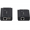 StarTech.com Hub USB 2.0 sur Câble Ethernet CAT5e/CAT6 Unique (RJ45) - 4 Ports - 100m - Concentrateur Extension USB - Boitier 