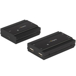 StarTech.com Hub USB 2.0 sur Câble Ethernet CAT5e/CAT6 Unique (RJ45) - 4 Ports - 100m - Concentrateur Extension USB - Boitier 