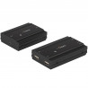 StarTech.com Hub USB 2.0 sur Câble Ethernet CAT5e/CAT6 Unique (RJ45) - 4 Ports - 100m - Concentrateur Extension USB - Boitier 