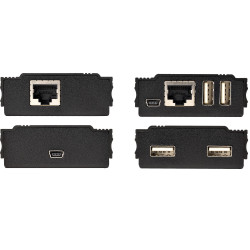 StarTech.com Hub USB 2.0 sur Câble Ethernet CAT5e/CAT6 Unique (RJ45) - 4 Ports - 100m - Concentrateur Extension USB - Boitier 