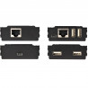 StarTech.com Hub USB 2.0 sur Câble Ethernet CAT5e/CAT6 Unique (RJ45) - 4 Ports - 100m - Concentrateur Extension USB - Boitier 
