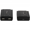 StarTech.com Hub USB 2.0 sur Câble Ethernet CAT5e/CAT6 Unique (RJ45) - 4 Ports - 100m - Concentrateur Extension USB - Boitier 