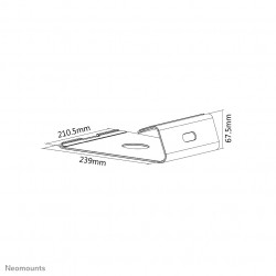 Neomounts NSLS025 Support pour ordinateur portable 10-17" - universel