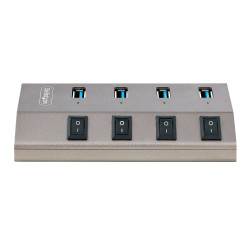 StarTech.com Hub USB-C avec Auto-Alimenté à 4 Ports - Hub USB Type C vers USB-A pour PC de Bureau/Portable - Hub USB 3.0 5Gbp