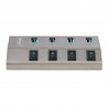 StarTech.com Hub USB-C avec Auto-Alimenté à 4 Ports - Hub USB Type C vers USB-A pour PC de Bureau/Portable - Hub USB 3.0 5Gbp