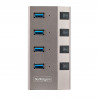 StarTech.com Hub USB-C avec Auto-Alimenté à 4 Ports - Hub USB Type C vers USB-A pour PC de Bureau/Portable - Hub USB 3.0 5Gbp