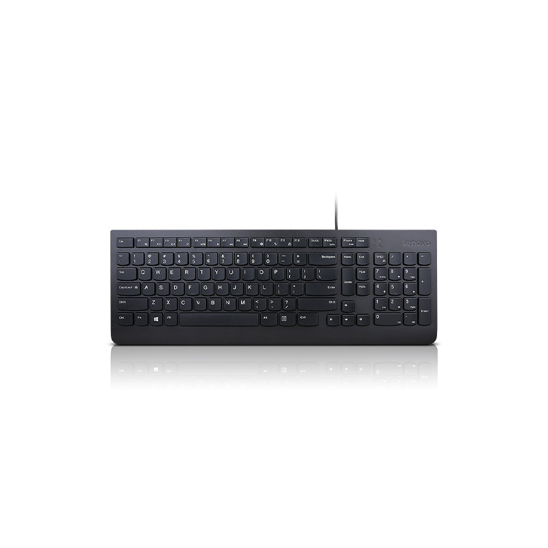 Lenovo Essential clavier Universel USB QWERTY Anglais britannique Noir