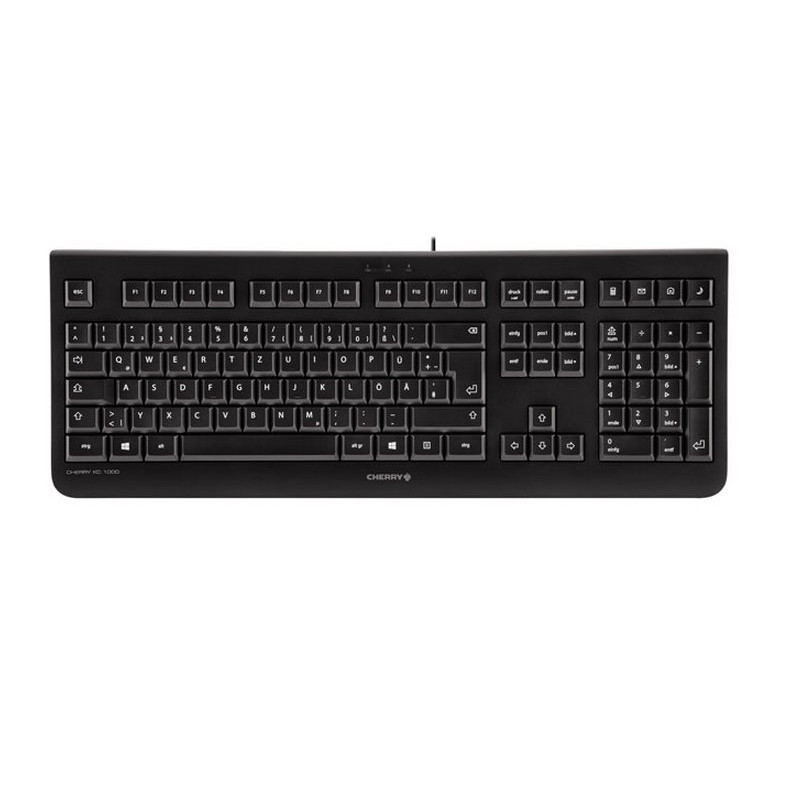 CHERRY KC 1000 clavier USB QWERTY Espagnole Noir