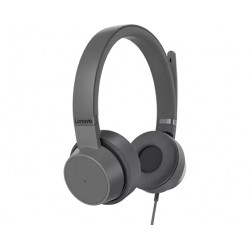 Lenovo GXD1C99243 écouteur/casque Avec fil Arceau Appels/Musique USB Type-C Gris