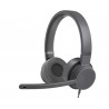 Lenovo GXD1C99243 écouteur/casque Avec fil Arceau Appels/Musique USB Type-C Gris