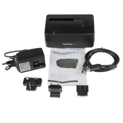StarTech.com Station d'Accueil pour Disque Dur USB 3.0 à SATA à Baie Unique, Dock pour HDD USB 3.0 (5 Gbps), Docking Station 