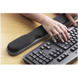 Kensington Repose-poignets clavier en gel réglable en hauteur, noir