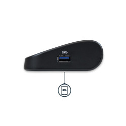 StarTech.com Station d'Accueil pour Ordinateur Portable USB 3.0 à Double Écran avec HDMI/DVI/VGA, Hub USB-A 3x, GbE, Audio, D